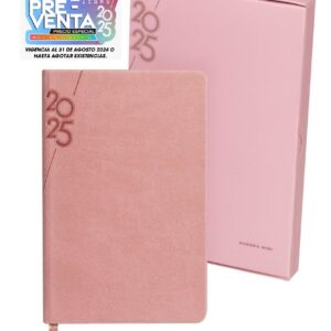 Souvenirs Peronalizados AGENDA ZEGNO  MINI TERRA 2025 ROSA En Monterrey