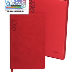 Souvenirs Peronalizados AGENDA ZEGNO  MINI TERRA 2025 ROJO En Monterrey